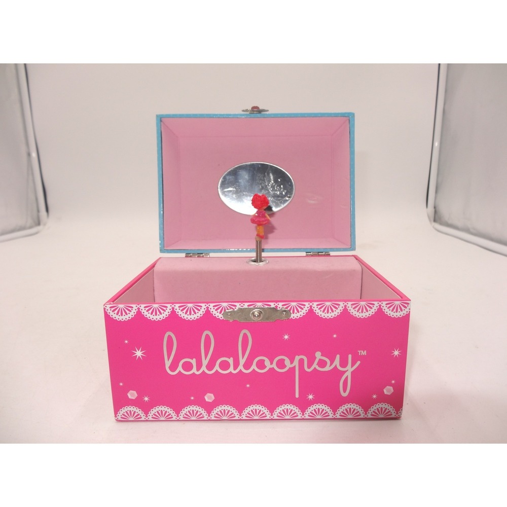 Lalaloopsy Musical Jewelry Box Pink Blue‎ Ballerina Spinning Figure Works